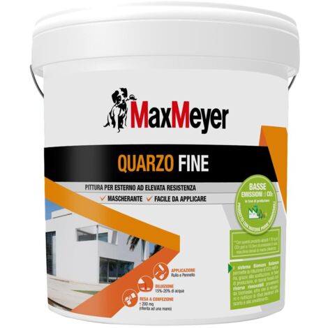 Pittura per esterni Maxmeyer quarzo fine bianco lt.14