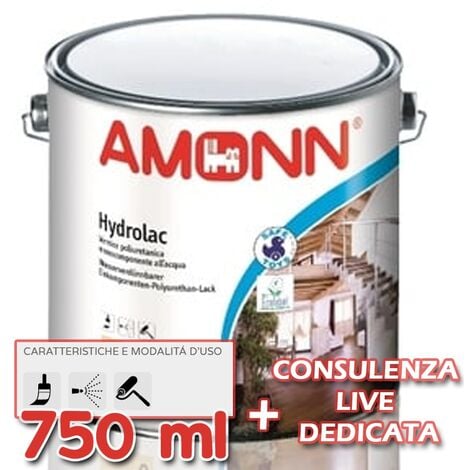 AUTRES Amonn hydrolac vernice poliuretanica all'acqua opaco 2,5 lt per legno