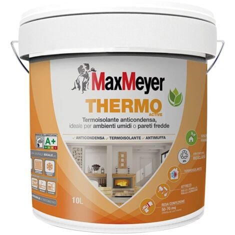 pittura termoisolante max meyer "thermo active a+" bianco 10 lt