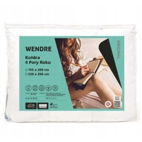Piumino 4 stagioni 220x200 cm microfibra bianco