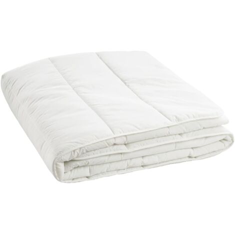 Piumino Estivo Singolo In Cotone - 140x200 Cm, Bianco, Leggero E Traspirante, Per La Bella Stagione