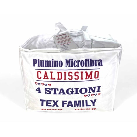PIUMINO Letto ANALLERGICO Quattro 4 Stagioni Soffice e Morbido Number Four 2 PIAZZE