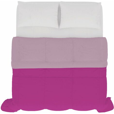 Piumino in Microfibra 120gr Doubleface Lilla/Fucsia Varie Misure