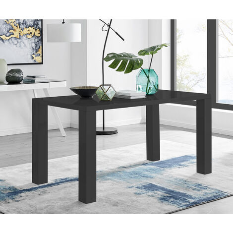 main image of "Pivero Black High Gloss Dining Table"
