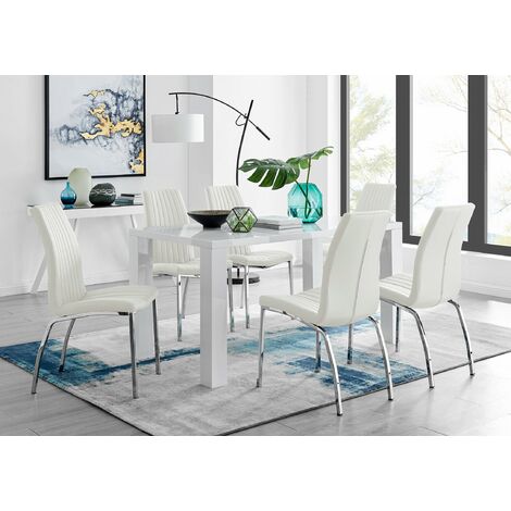 14+ White Gloss Table Dining