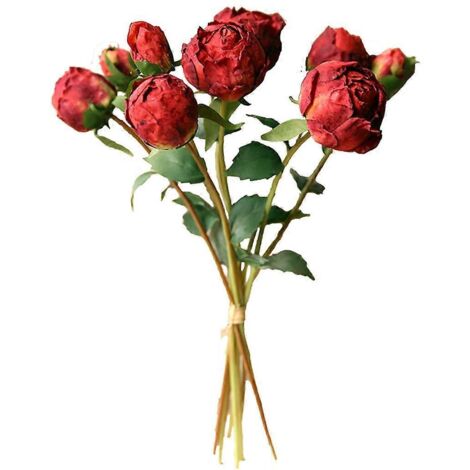 Pivoines artificielles pour la décoration florale de mariages et autres fêtes à domicile. Composition florale.