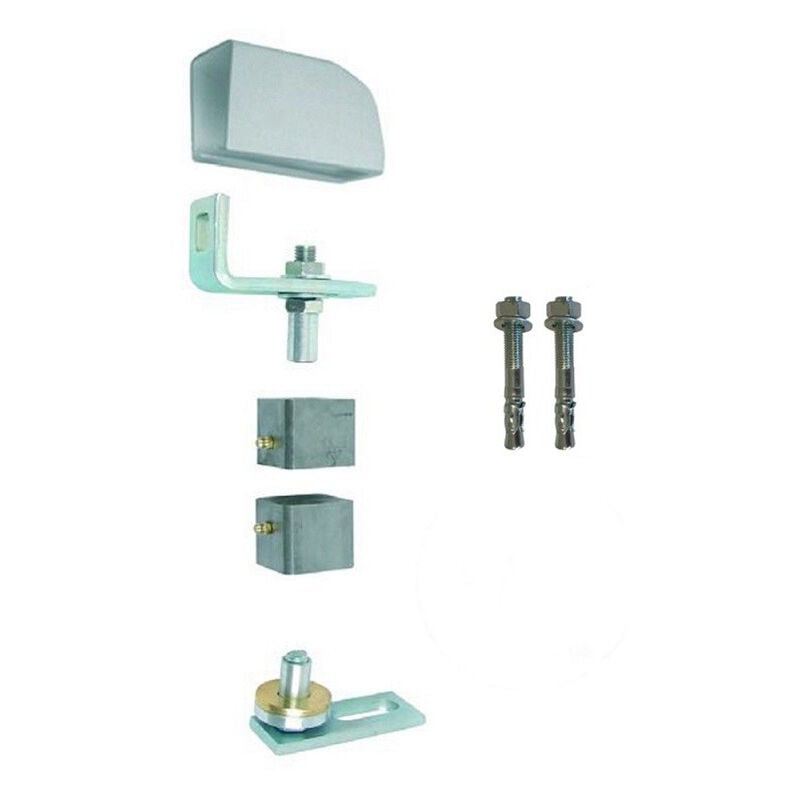 Pivot de portail métallique à visser sur piliers - Pour tube acier carré 40 mm Deco Fer Forge