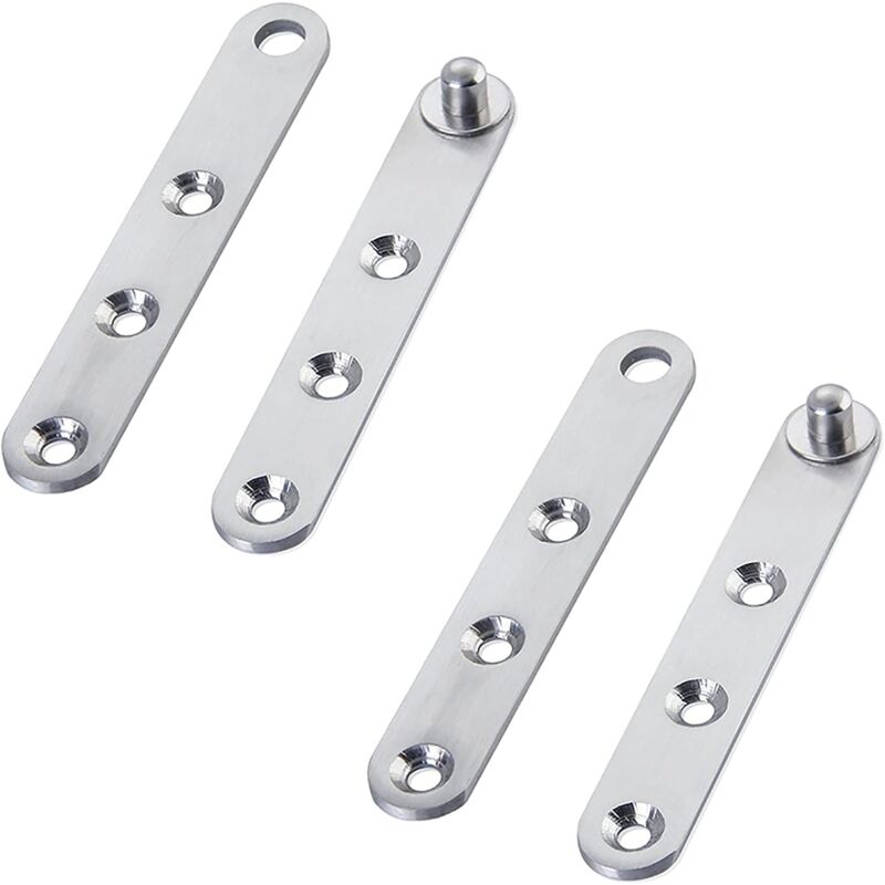 Gotrays - Pivot Door Hinges - 20 Pairs 360 Degree Stainless Steel Pivot Hinges Furniture Hinges Pivot Door Hinges for Cabinet Door, Shoe Cabinet Door.