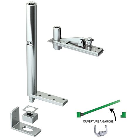 Pivot Ferme-porteouverture A Gauche ø 40 80 Kg- 1000x2000
