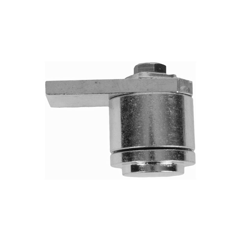 Pivot haut réglable, à bille - Ø45 platine longueur 75mm épaisseur 8mm - Acier zingué - à souder Deco Fer Forge
