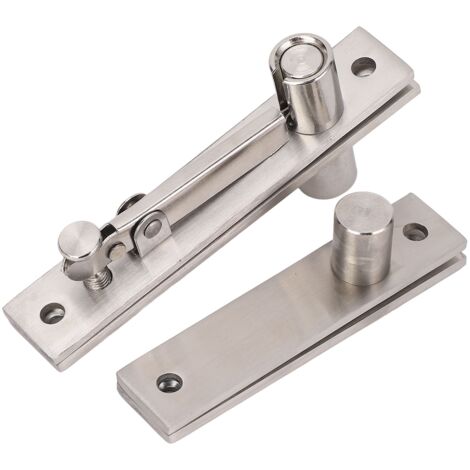 Pivot Paumelle - Paumelle Rotative 360° à Rotation Fluide Portant 136kg en Acier Inoxydable pour Portes Bois et Aluminium - Paumelles Invisibles - 2 Pièces Paumelle