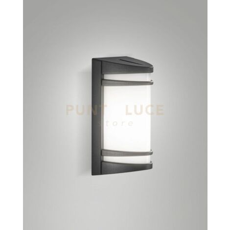 PIX APPLIQUE GRIGIO SCURO DA ESTERNO 1 LUCE ATTACCO E27 IP54