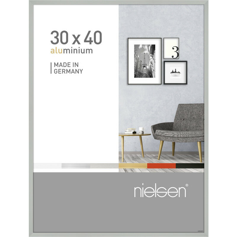 Pixel 30 x 40 cm Picture frame Frosted Silver - 0