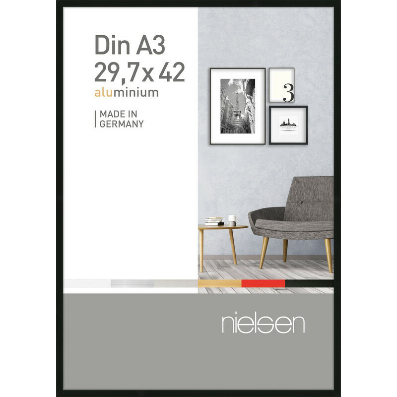 Pixel A3 29.7 x 42 cm Poster frame Frosted Black - 0