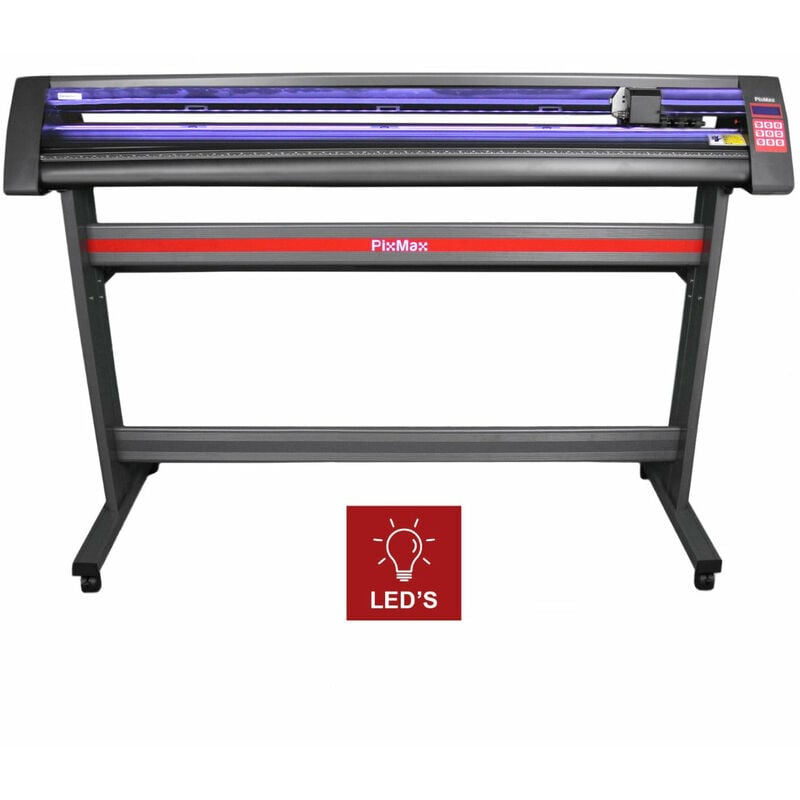 PixMax Découpe de vinyle 135 cm led - Plotter, Découper, Création T-Shirt, Autocollant, Personnalisation [Stand & Housse de protection inclus)