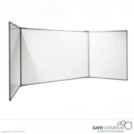 Pizarra blanca Pro Series, cinco superficies esmaltadas, 60 x 90 cm.