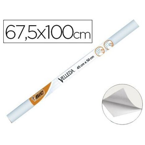 Pizarra blanca velleda rollo adhesivo de 67,5x100 cm