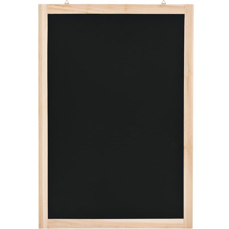 

vidaXL Pizarra de pared de madera de cedro 40x60 cm - Negro