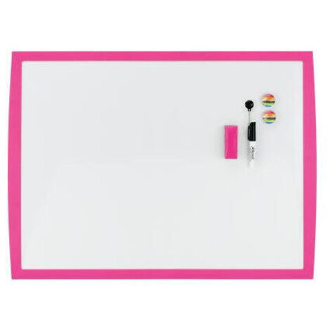 PIZARRA MAGNETICA 430X585MM MARCO FUCSIA NOBO 2104177