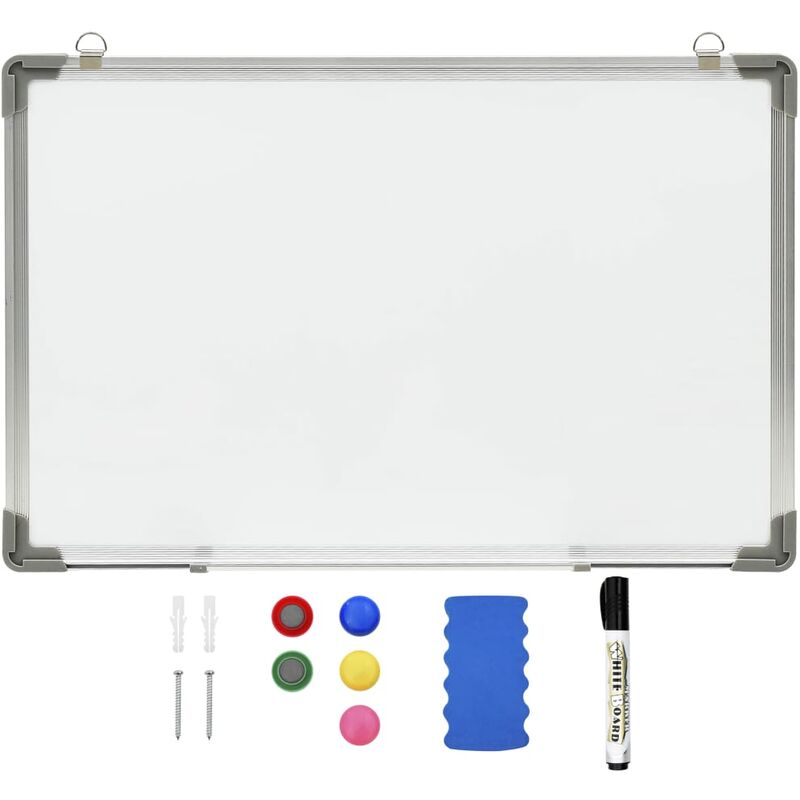 

Pizarra magnetica de borrado en seco acero blanco 50x35 cm