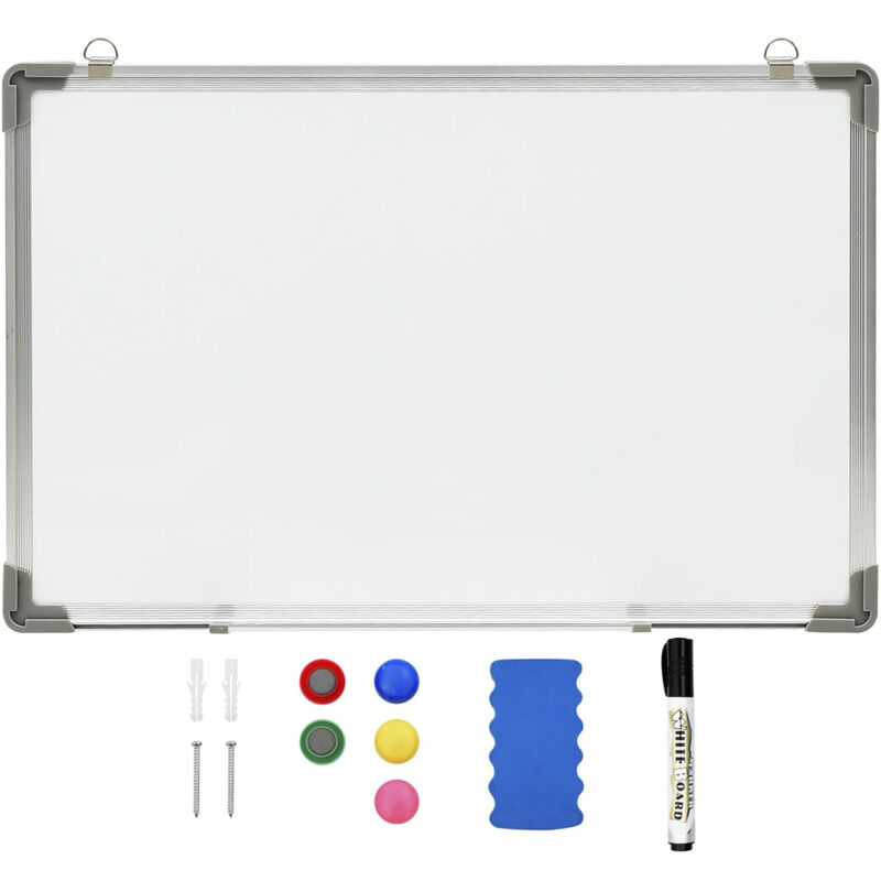 

Pizarra magnetica de borrado en seco acero blanco 60x40 cm