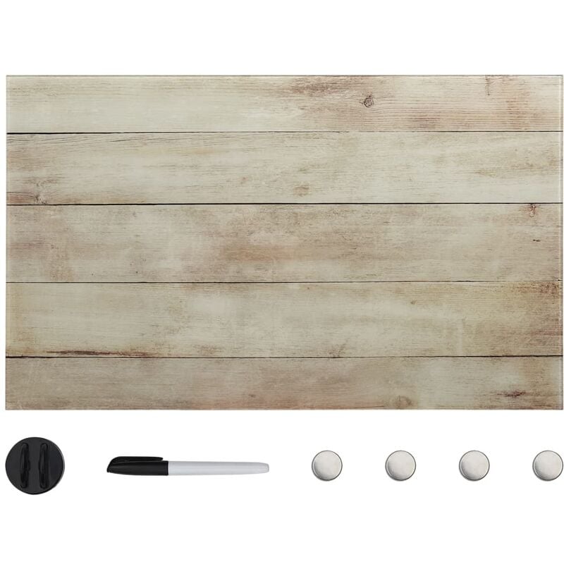 

Pizarra magnética de pared vidrio 100x60 cm