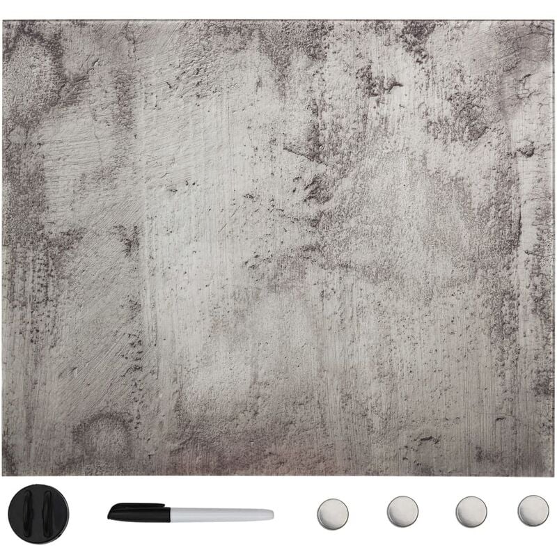 

Pizarra magnética de pared vidrio 40x40 cm