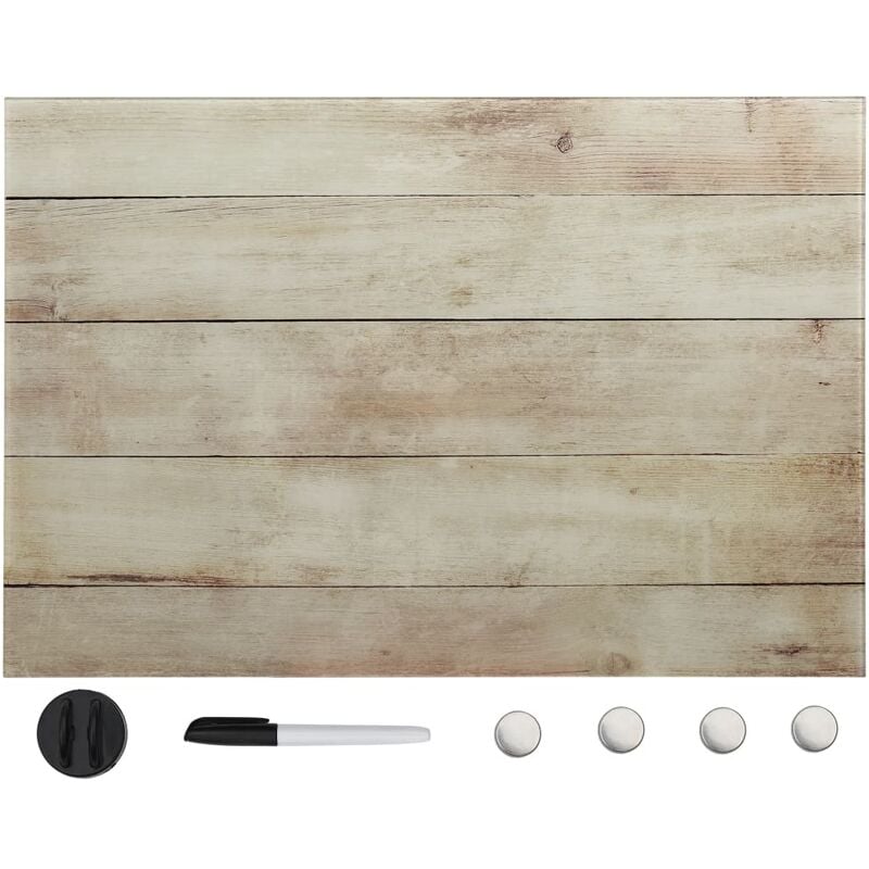 

Pizarra magnetica de pared vidrio 50x30 cm