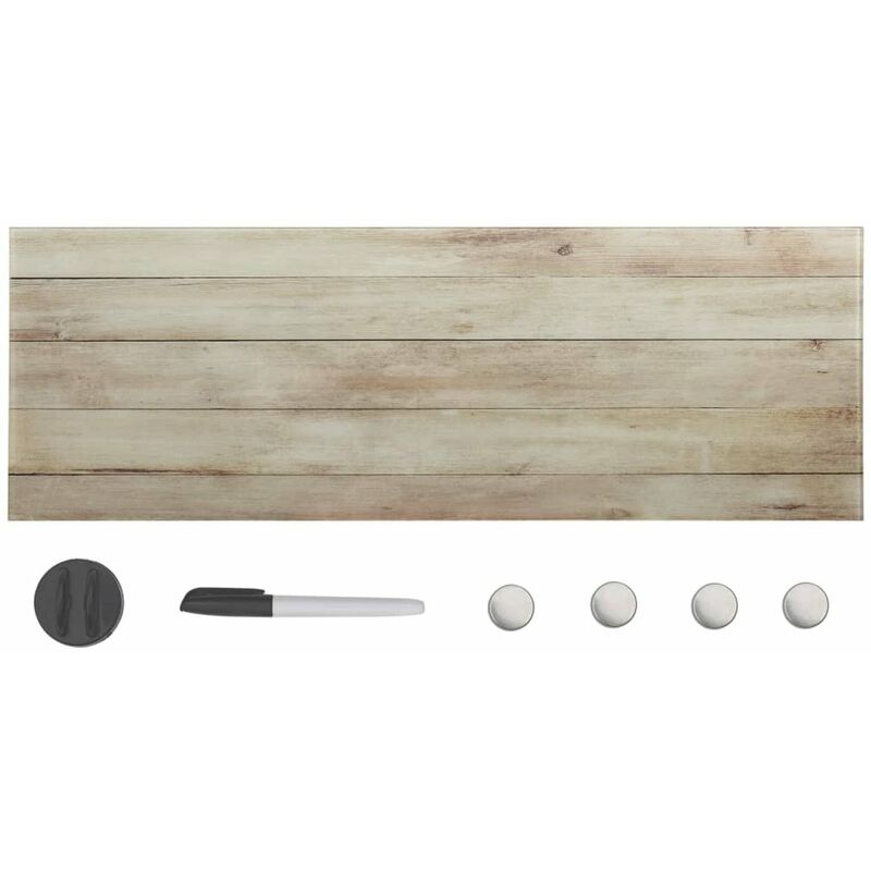 

Pizarra magnetica de pared vidrio 60x20 cm