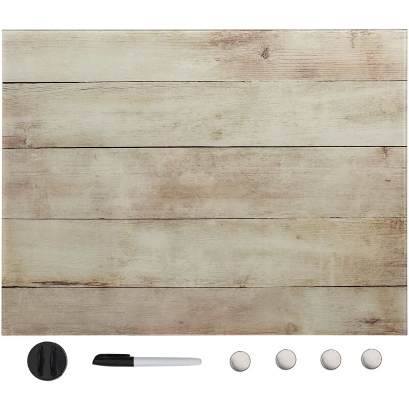 

Pizarra magnética de pared vidrio 60x80 cm