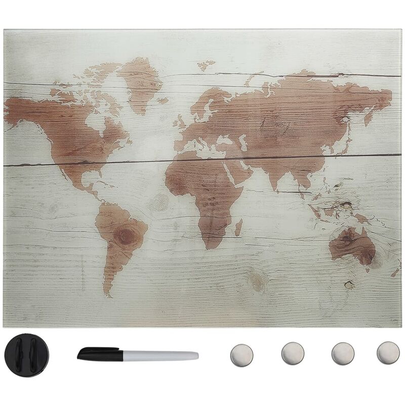 

Pizarra magnética de pared vidrio 80x60 cm