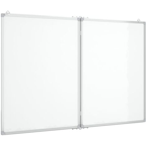 Pizarra magnética para escribir escuela hogar oficina plegable 100 x 80 x 17 cm aluminio 020045515