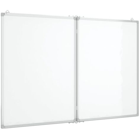 Pizarra magnética para escribir escuela hogar oficina plegable 120 x 100 x 17 cm aluminio 020045516