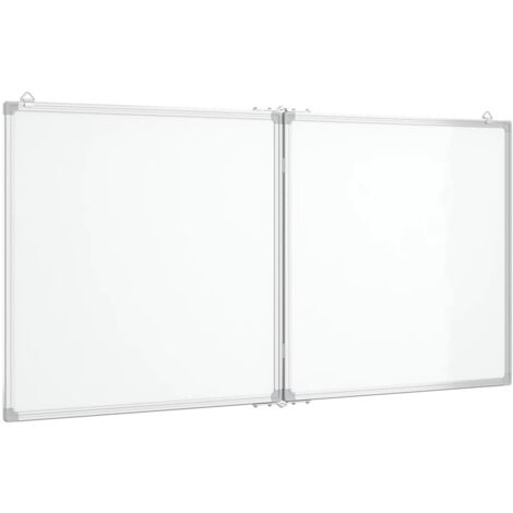Pizarra magnética para escribir escuela hogar oficina plegable 120 x 60 x 17 cm aluminio 020045518