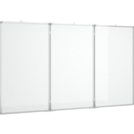 Pizarra magnética para escribir escuela hogar oficina plegable 150 x 80 x 17 cm aluminio 020045522