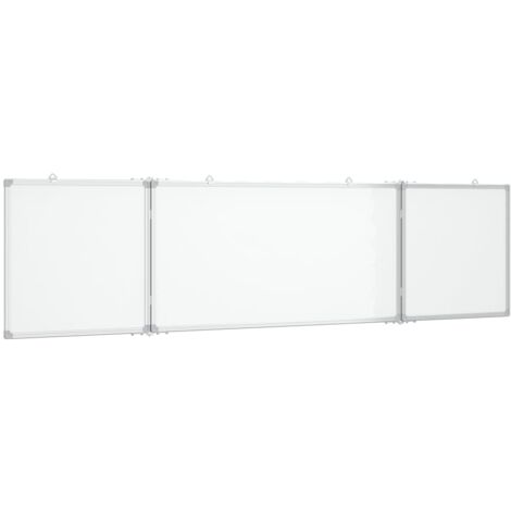 Pizarra magnética para escribir escuela hogar oficina plegable 160 x 40 x 17 cm aluminio 020045523