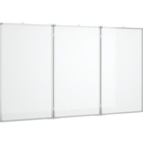 Pizarra magnética para escribir escuela hogar oficina plegable 180 x 80 x 17 cm aluminio 020045527