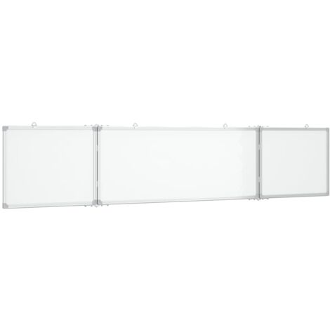 Pizarra magnética para escribir escuela hogar oficina plegable 200 x 40 x 17 cm aluminio 020045528