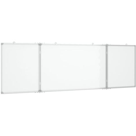 Pizarra magnética para escribir escuela hogar oficina plegable 200 x 60 x 17 cm aluminio 020045530