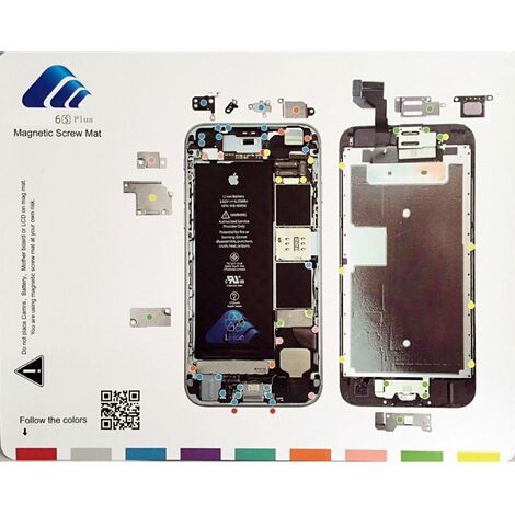 Pizarra magnética  para  organizar tornillos iphone 7
