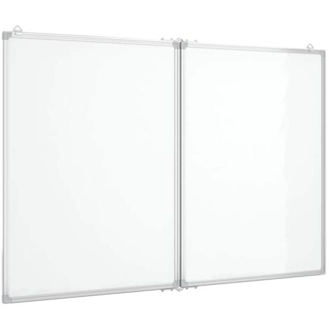 Pizarra magnética plegable aluminio 100x80x1,7 cm vidaXL