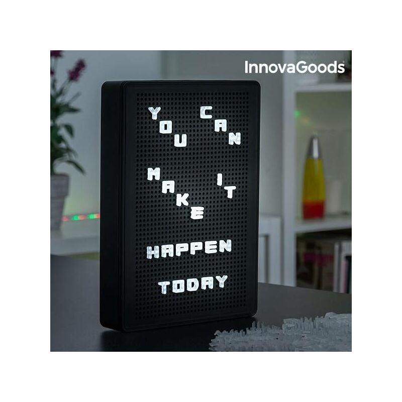 

Pizarra Perforada para Insertar Letras LED InnovaGoods