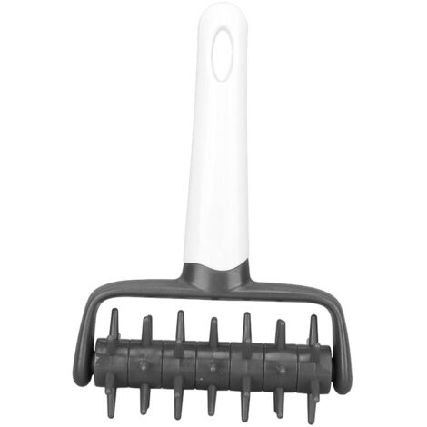 Pizza Dough Docker Roller Prevent Blistering Dense Pizza Docking Tool with Spikes for Home Kitchen Grey