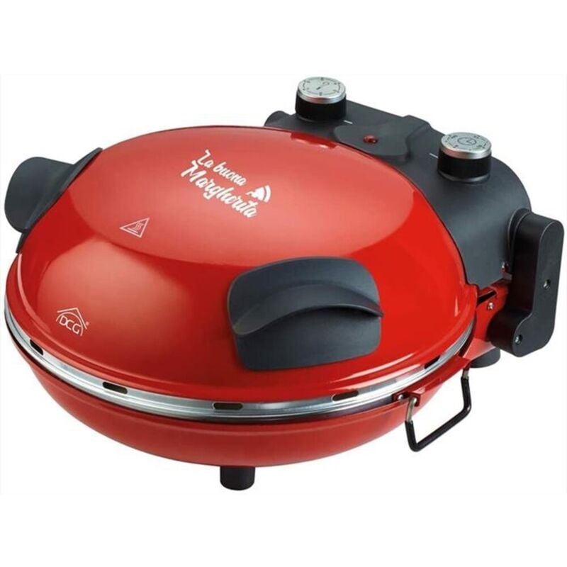 Dcg Eltronic Forno Pizza Maker Mb2300 1200w Timer e Termostato, Rosso