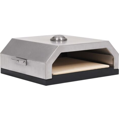 Pizza Oven with Ceramic Stone for Gas Charcoal BBQ vidaXL