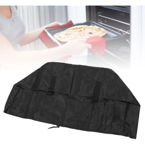 Pizzaofenabdeckung mit Tasche und Tragegriff - Quadratisches Modell aus 420D Silber, wasser- und staubdicht (54,6 x 45,7 x 38,4 cm)