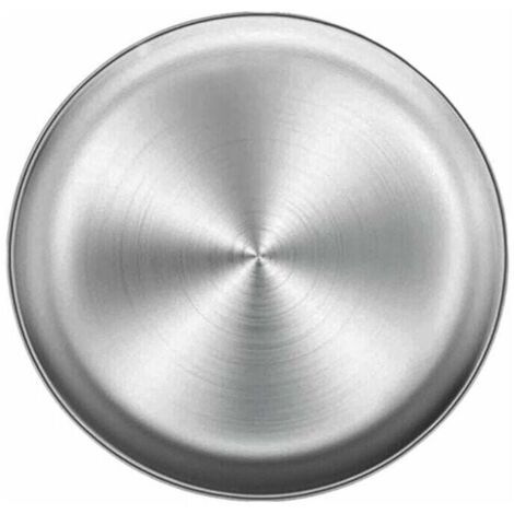 Pizzapfanne aus Edelstahl, rundes Pizza-Backblech, Pizza-Backblech aus Edelstahl, multifunktionales rundes Metall-Aufbewahrungsblech, Pizza-Backblech 26 cm