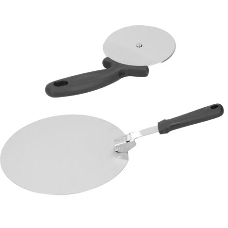 Pizzaschieber aus Edelstahl, klappbarer Spatel zum Kochen und Servieren, 25 cm