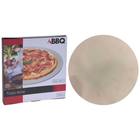 Pizzastein mit Sahnefüllung, 33 cm Durchmesser, 600 Grad