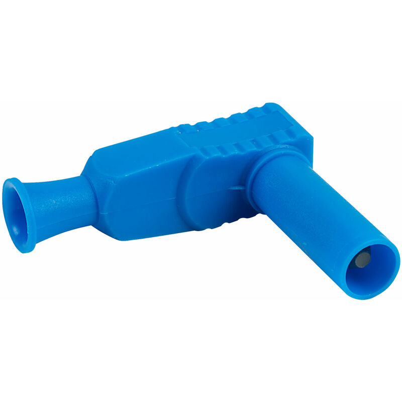 PJP 1067-Bl Right Angle Shrouded 4mm Plug Blue